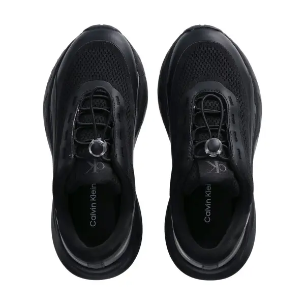 Triple Black Performance Sneakers with Toggle Lacing 2 Image