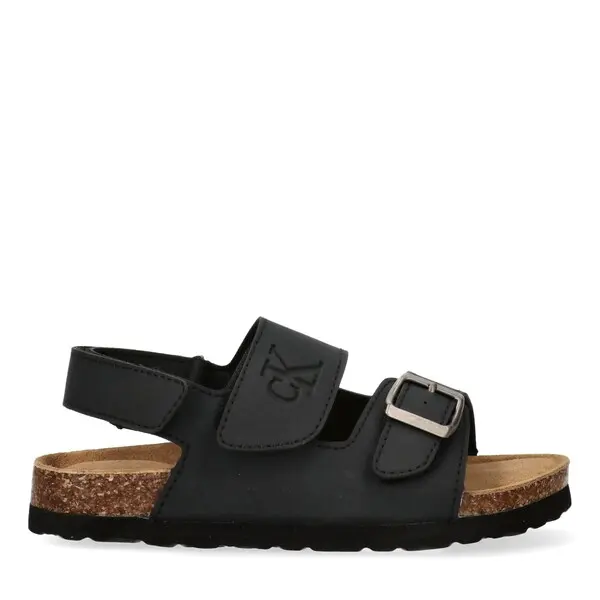 Sandal with Adjustable Buckle and Velcro Straps 1 Image