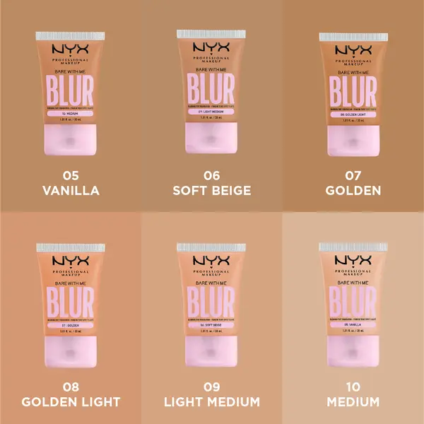 Nyx Professional Makeup Blurring Tint Foundation, Medium Coverage, Matte Finish, With Niacinamide, Matcha and Glycerin, 12 Hours Hydrating 6 Image