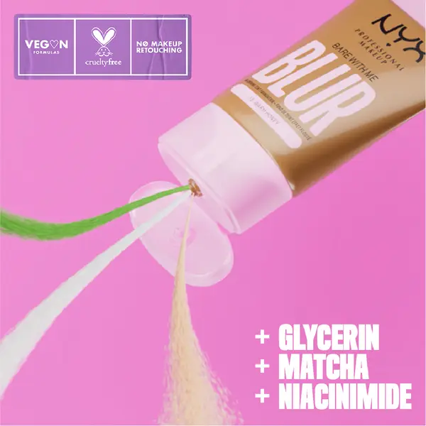 Nyx Professional Makeup Blurring Tint Foundation, Medium Coverage, Matte Finish, With Niacinamide, Matcha and Glycerin, 12 Hours Hydrating 7 Image