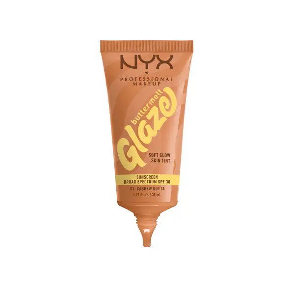 Nyx Professional Makeup Buttermelt Glaze Soft Glow Skin Tint + SPF/FPS 30, Foundation, 12h Wear 3 Image