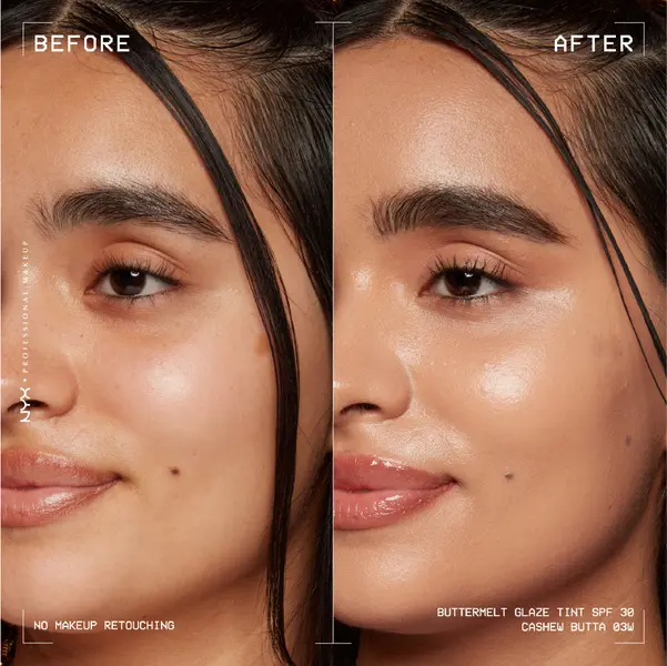 Nyx Professional Makeup Buttermelt Glaze Soft Glow Skin Tint + SPF/FPS 30, Foundation, 12h Wear 7 Image