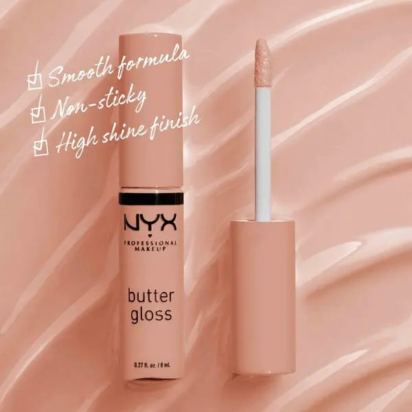 Nyx Professional Makeup Butter Gloss, Non-Sticky Lip Gloss, Buttery Soft, Silky Smooth and Creamy, Sheer to Medium Coverage 3 Image