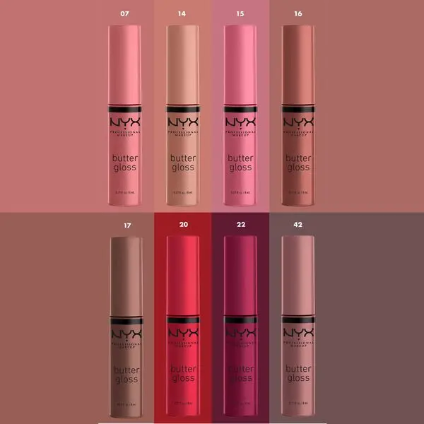 Nyx Professional Makeup Butter Gloss, Non-Sticky Lip Gloss, Buttery Soft, Silky Smooth and Creamy, Sheer to Medium Coverage 6 Image