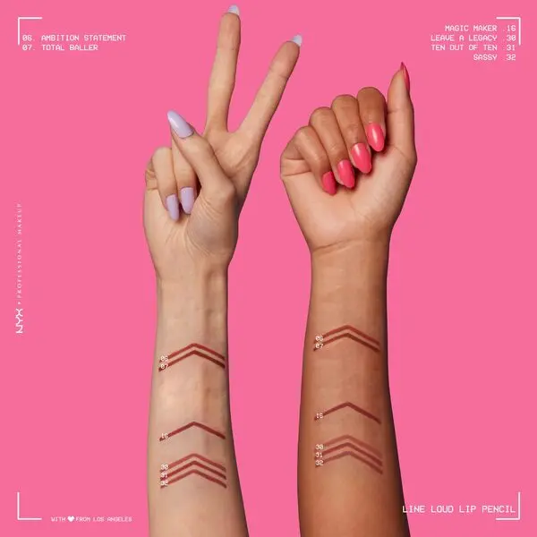 Nyx Professional Makeup Line Loud Lip Liner Pencil, Magic Maker 6 Image