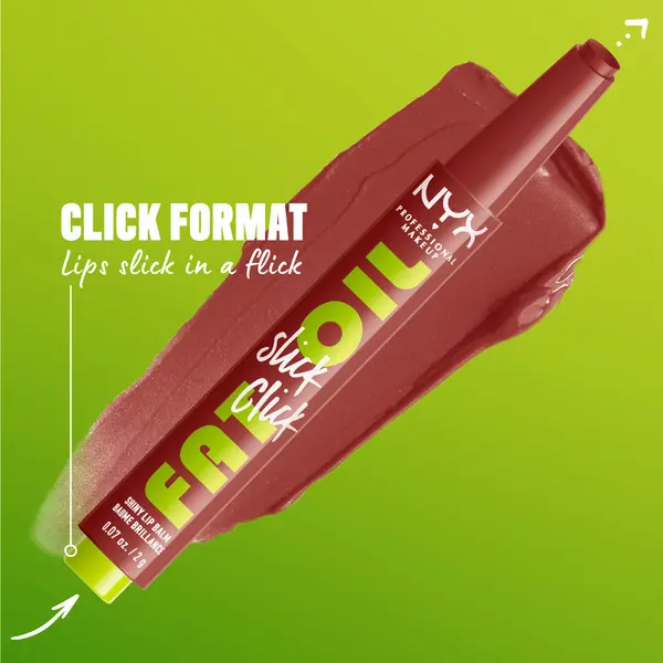 Nyx Professional Makeup Fat Oil Slick Click Shiny Lip Balm 4 Image