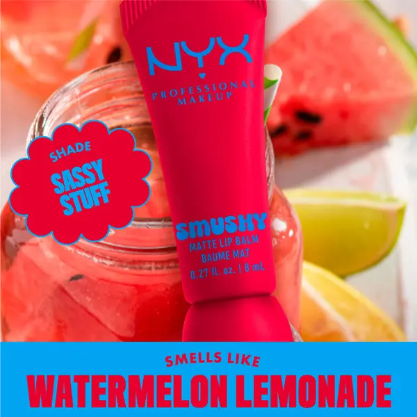 Nyx Professional Makeup Smushy Matte Lip Balm, Soft Diffused Color, Matte Finish 3 Image