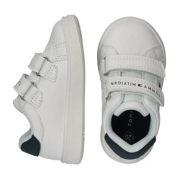 Low Cut Leather Velcro Sneakers 2 Image