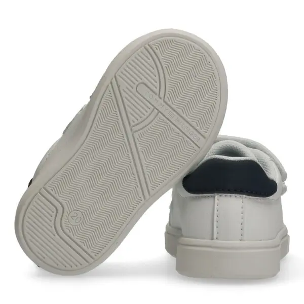 Low Cut Leather Velcro Sneakers 3 Image