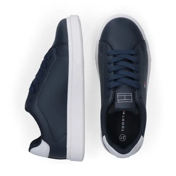 Flag Embroidery Lace-Up Sneakers 2 Image