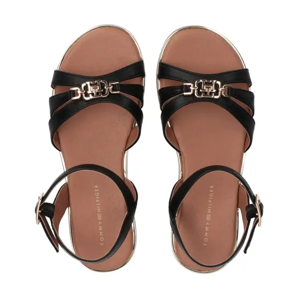 Flat Sandals With Gold Buckle 2 Image