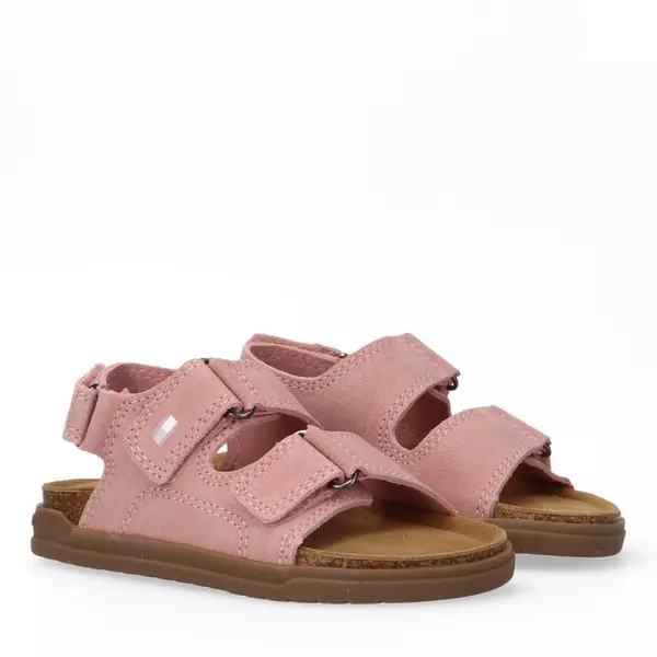Suede Double-Strap Sandals 3 Image