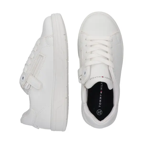 Leather Sneakers With Diagonal Brand Logo 2 Image