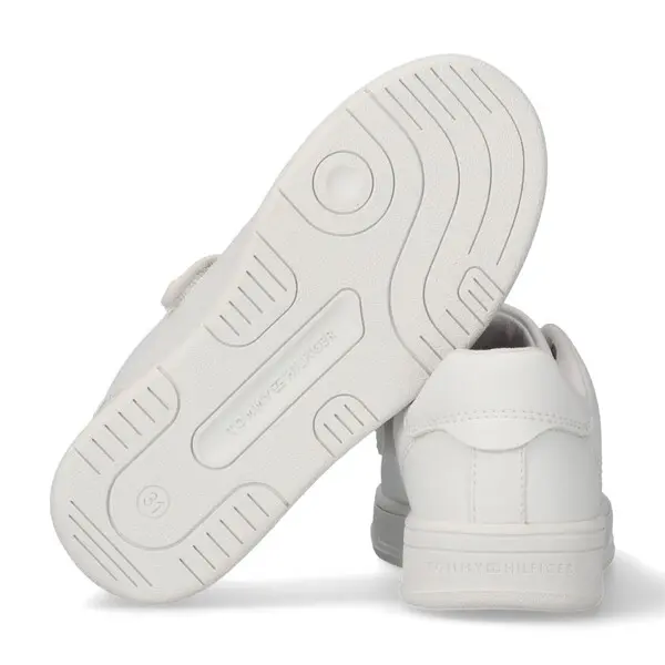 Leather Sneakers With Diagonal Brand Logo 3 Image