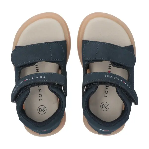Sandals With Velcro Straps And Tan Sole 1 Image