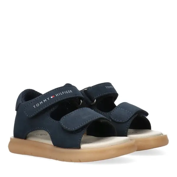 Sandals With Velcro Straps And Tan Sole 3 Image