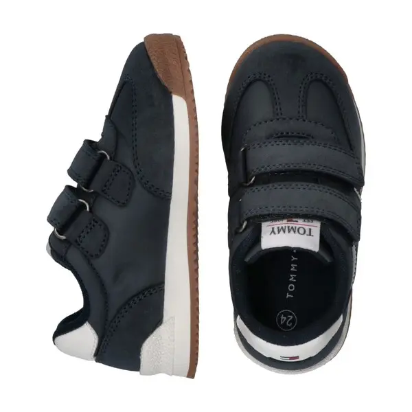 Baby Boy Suede & Leather Sneakers With Double Strap Closure 2 Image