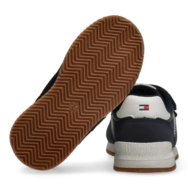 Baby Boy Suede & Leather Sneakers With Double Strap Closure 3 Image