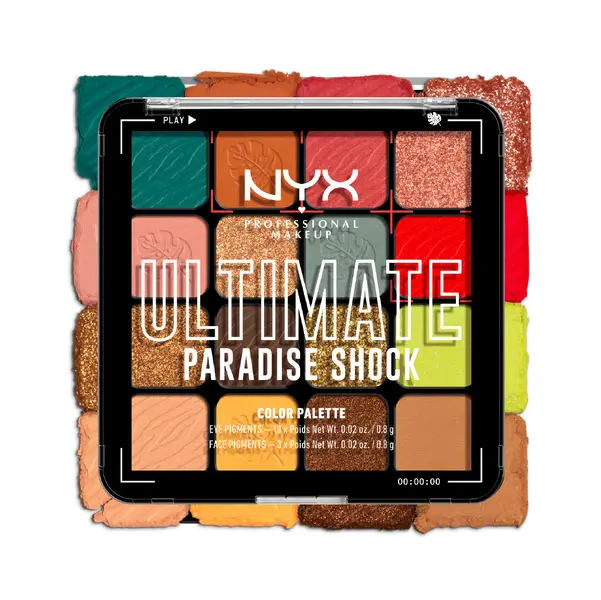 Nyx Professional Makeup Ultimate Shadow Palette - 02 Paradise Shock 1 Image