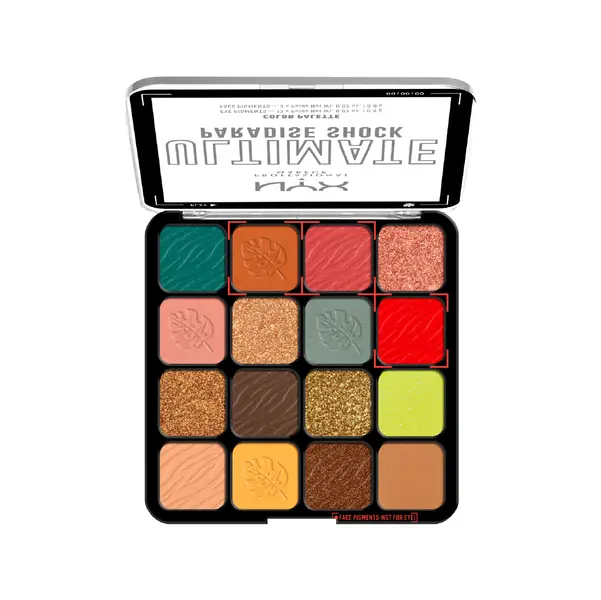 Nyx Professional Makeup Ultimate Shadow Palette - 02 Paradise Shock 2 Image