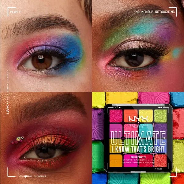 Nyx Professional Makeup Ultimate Shadow Palette - 04 I Know Thats Bright 7 Image