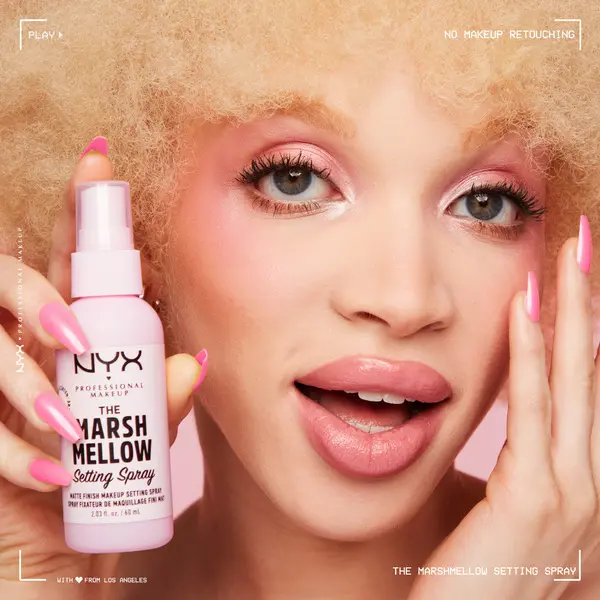Nyx Professional Makeup Marshmellow Setting Spray - No Fading, Sweeping or Dispensing Fixing Spray - 60ml 7 Image