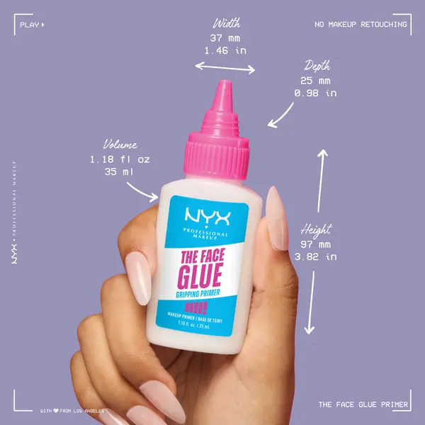 Nyx Professional Makeup The Face Glue Primer, Gripping Primer, up to 24 hour hydration, up to 24 hour makeup wear, 35ml 3 Image