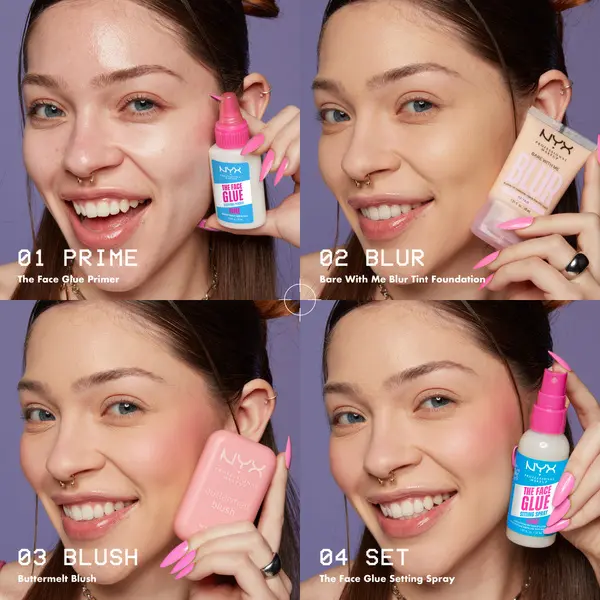 Nyx Professional Makeup The Face Glue Primer, Gripping Primer, up to 24 hour hydration, up to 24 hour makeup wear, 35ml 7 Image