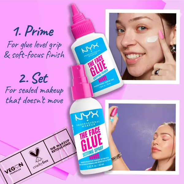 Nyx Professional Makeup The Face Glue Primer, Gripping Primer, up to 24 hour hydration, up to 24 hour makeup wear, 35ml 9 Image