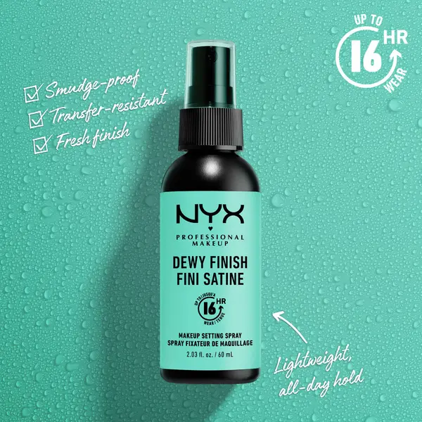 Nyx Professional Makeup | Dewy Finish, Lightweight and Extends Makeup Wear Up to 16 hours, Makeup Long Lasting Setting Spray - 02, Dewy Finish , 60 ml 4 Image