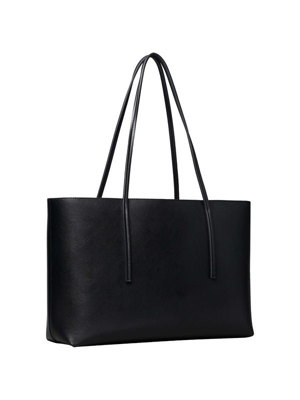 Foil Logo Leather Tote Bag with Pouch 4 Image