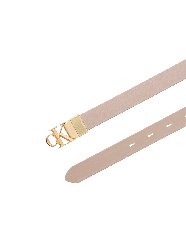 Reversible Monogram Buckle Pebbled Leather Belt 1 Image