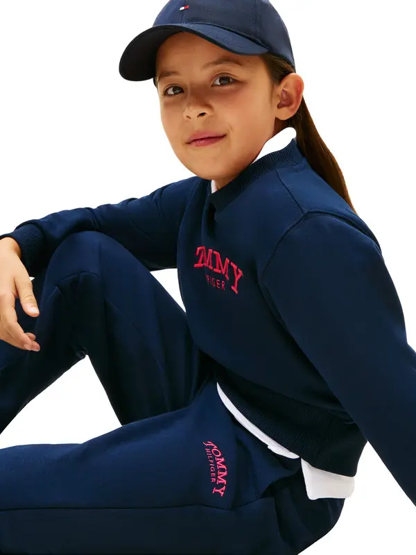 Basic Cotton Monotype Sweatpants 3 Image