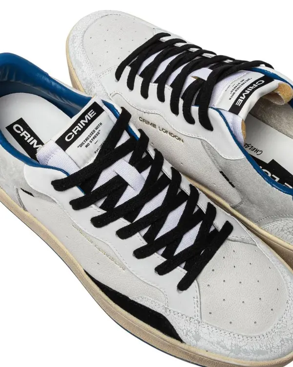 Chelsea Electric Blue Leather Sneakers 2 Image