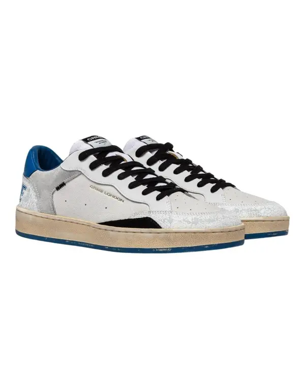 Chelsea Electric Blue Leather Sneakers 4 Image