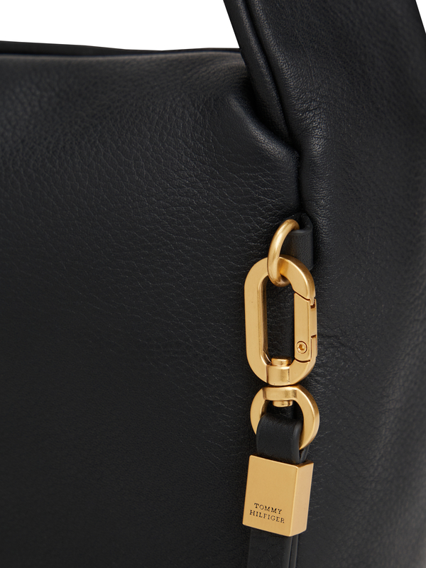 City Leather Twist Handle Bag 4 Image