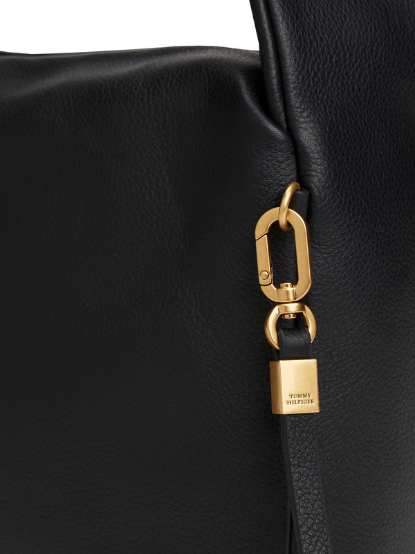 City Leather Twist Handle Shoulder Bag 3 Image