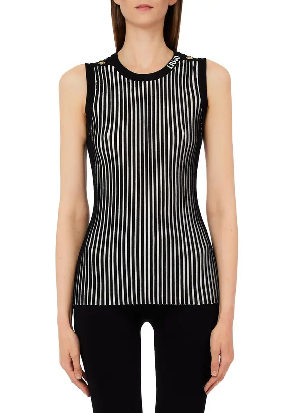 Ribbed Knit Tank Top 3 Image