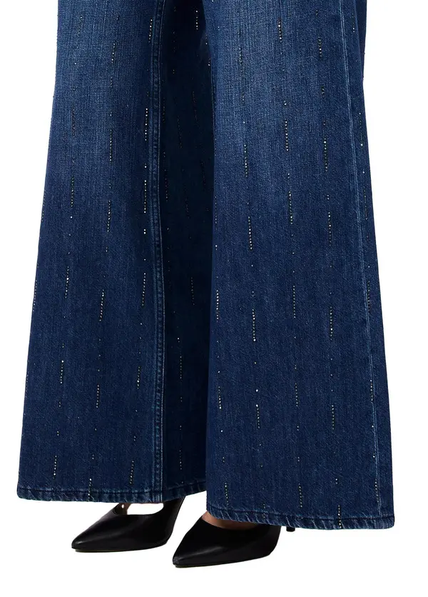 Flared Jeans with Rhinestones 1 Image