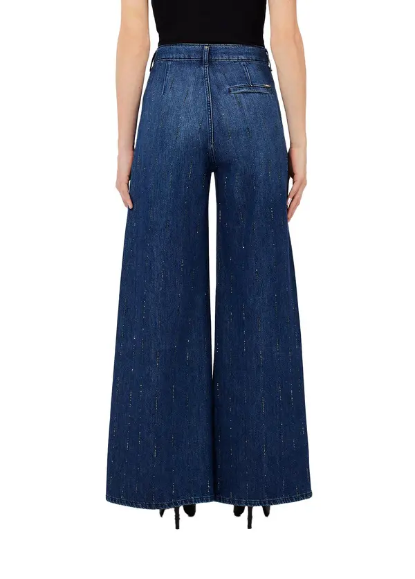 Flared Jeans with Rhinestones 3 Image