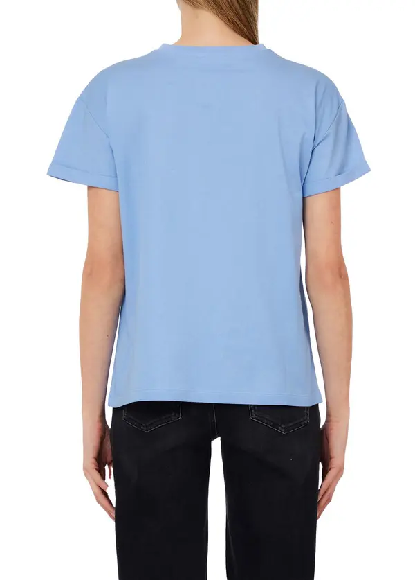 Short Sleeve T-shirt with Appliqués 2 Image