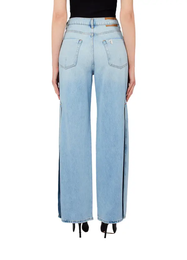 Flared Jeans with Side Slits 1 Image