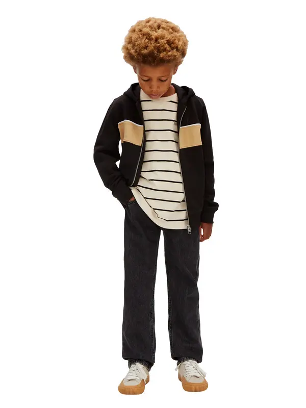 Relaxed Zip Up Hoodie 4 Image