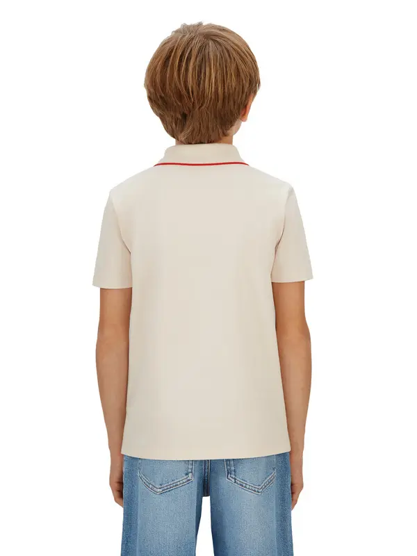 Kids Boys Tipping Short Sleeve Polo T-Shirt 3 Image
