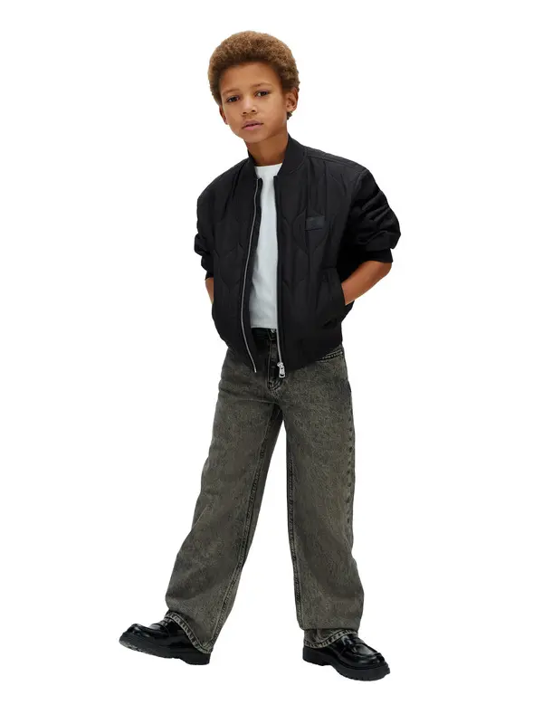 Straight Cut Denim Jeans 2 Image