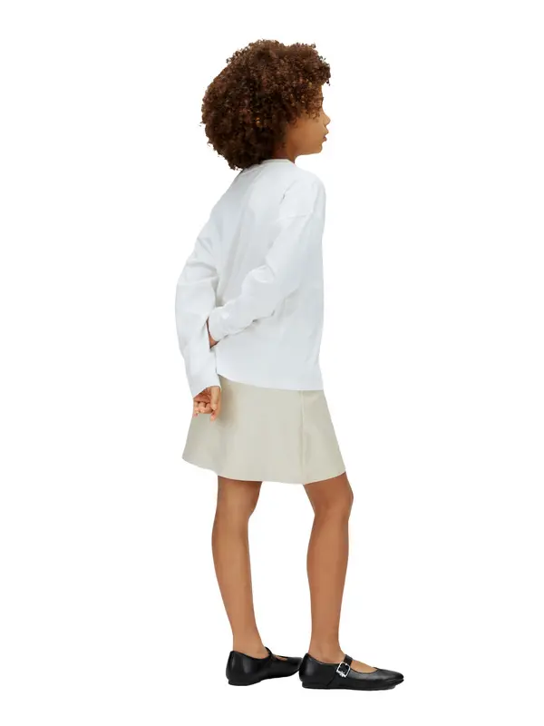 Shimmer Mini Skirt with Embroidered CK Monogram 2 Image