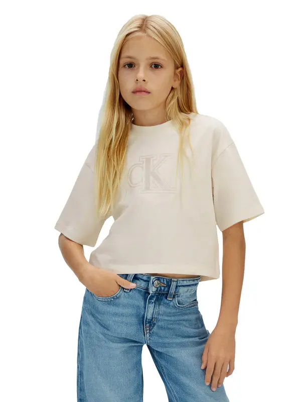 Boxy Logo Short Sleeve T-shirt 4 Image