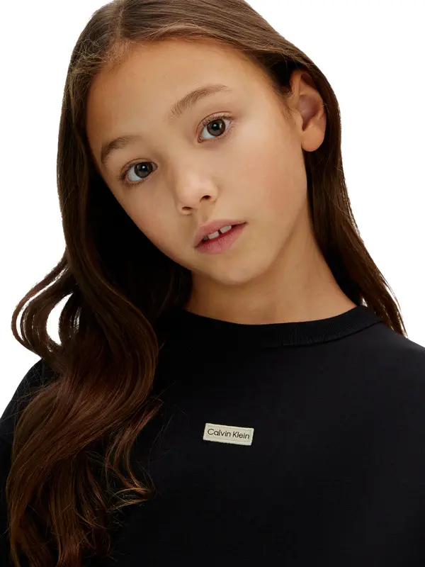 Kids Girls Boxy Folded Back T-shirt 2 Image