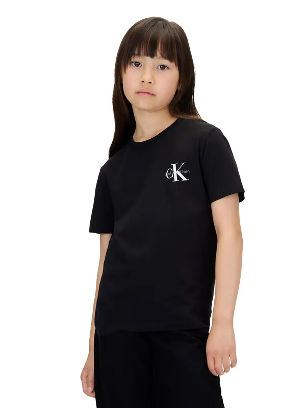 Kids Neutral Chest Logo Short Sleeve T-shirt 3 Image