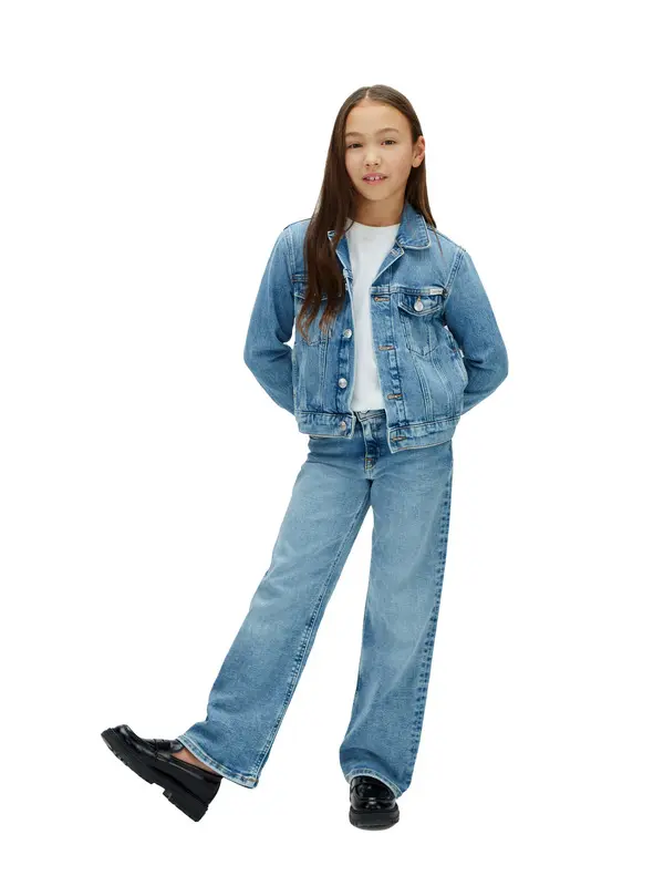 Long Sleeve Denim Jacket with Pockets 3 Image